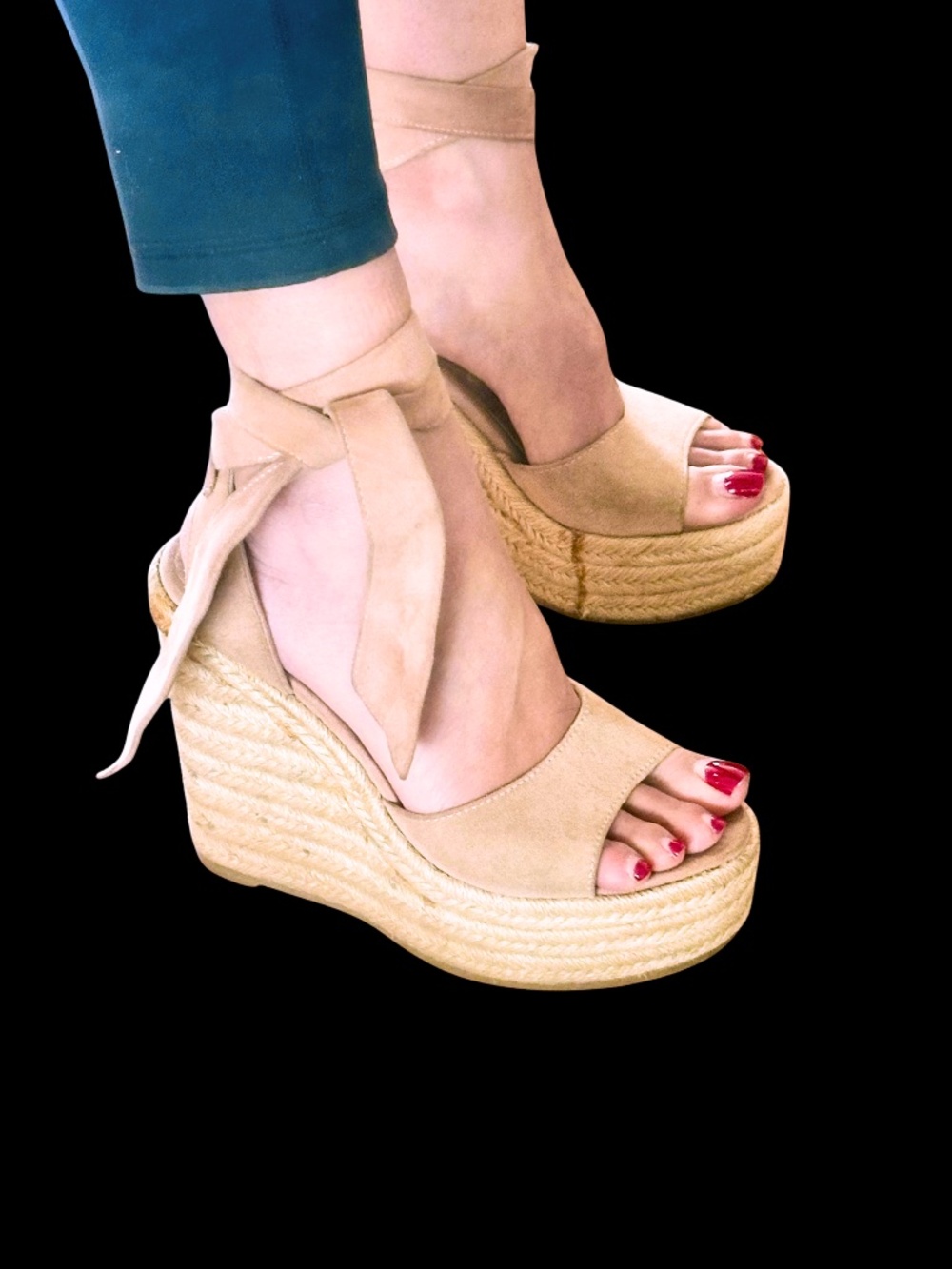 Tony Bianco Barca Pink Suede Platform Sandals | Size 38 / 7.5